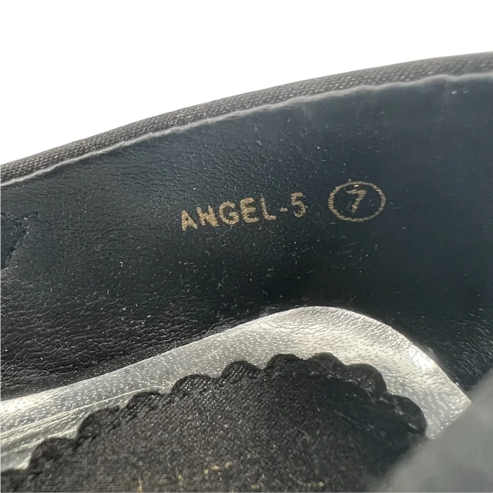Dream Pairs Black Satin Angel Bow Mary Jane Shoes Size 7 Toddler Girl’s